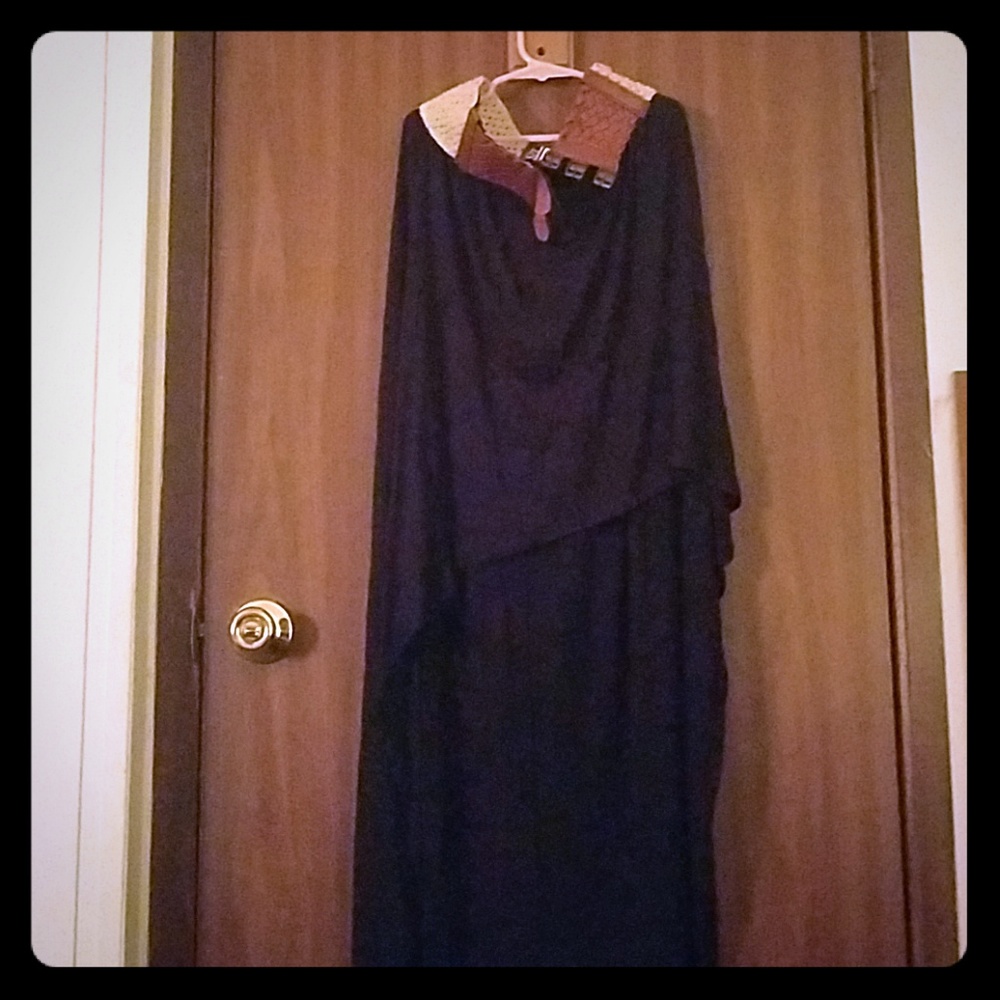 Black ankle length skirt